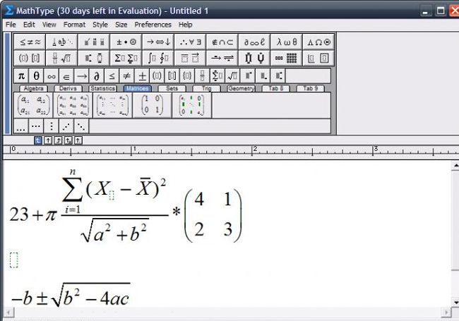 equation editor microsoft word